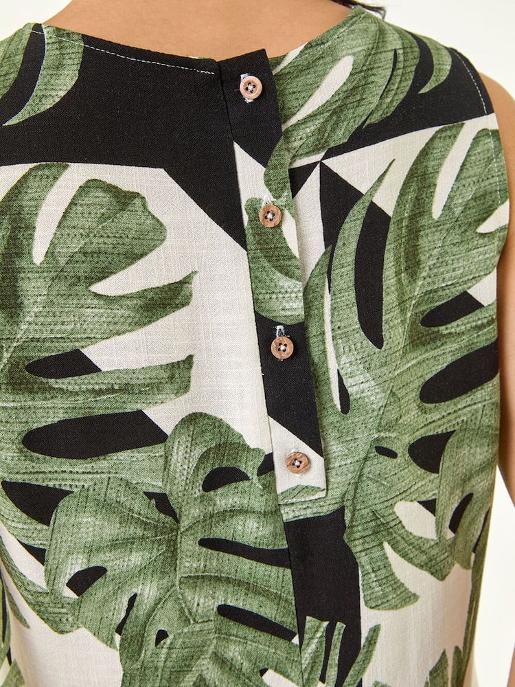 Roman Green Petite Sleeveless Shift Dress - Image 5 of 5