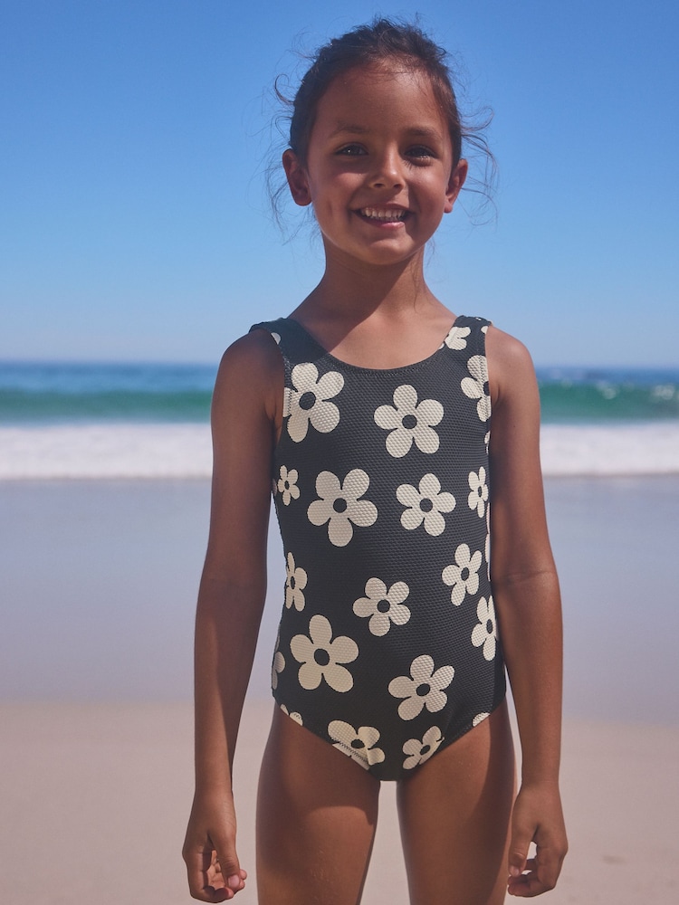 Black Swimsuit (3-16yrs) - Image 1 of 7 Black Swimsuit (3-16yrs) - Image 1 of 7