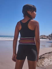 Black Varsity Sporty Bikini (3-16yrs) - Image 4 of 9