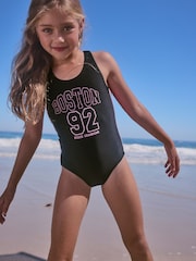 Schwarz/College - Sport-Badeanzug (3–16 Jahre) - Bild 1 von 8