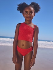 Red One Shoulder Bikini (3-16yrs) - Image 4 of 7