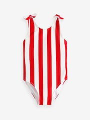 Red Stripe Tie Shoulder Swimsuit (3mths-12yrs) - Image 5 of 7