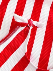 Red Stripe Tie Shoulder Swimsuit (3mths-12yrs) - Image 7 of 7