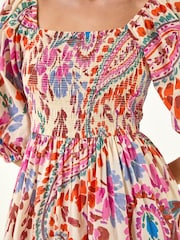 Roman Pink Pink Petite Paisley Print Dress - Image 5 of 5