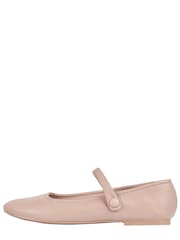 Friends Like These Nude Pink Round Toe Mary Jane Ballet Pump - Image 5 of 5