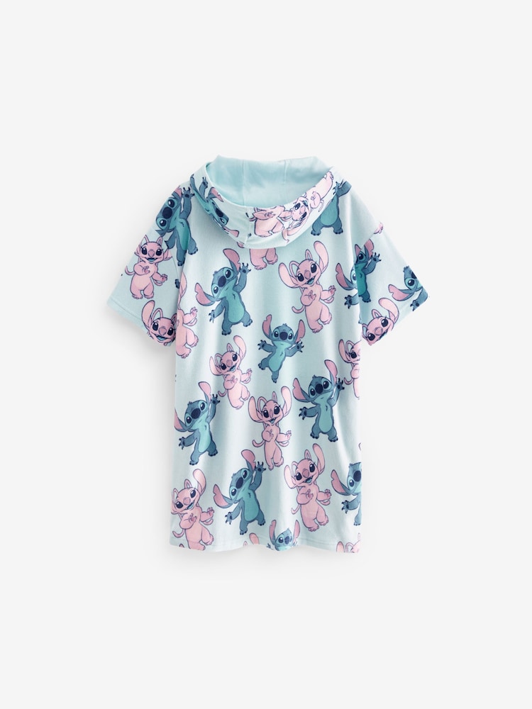Blue Disney Stitch License Oversized Hooded Towelling Cover-Up - Image 7 of 7