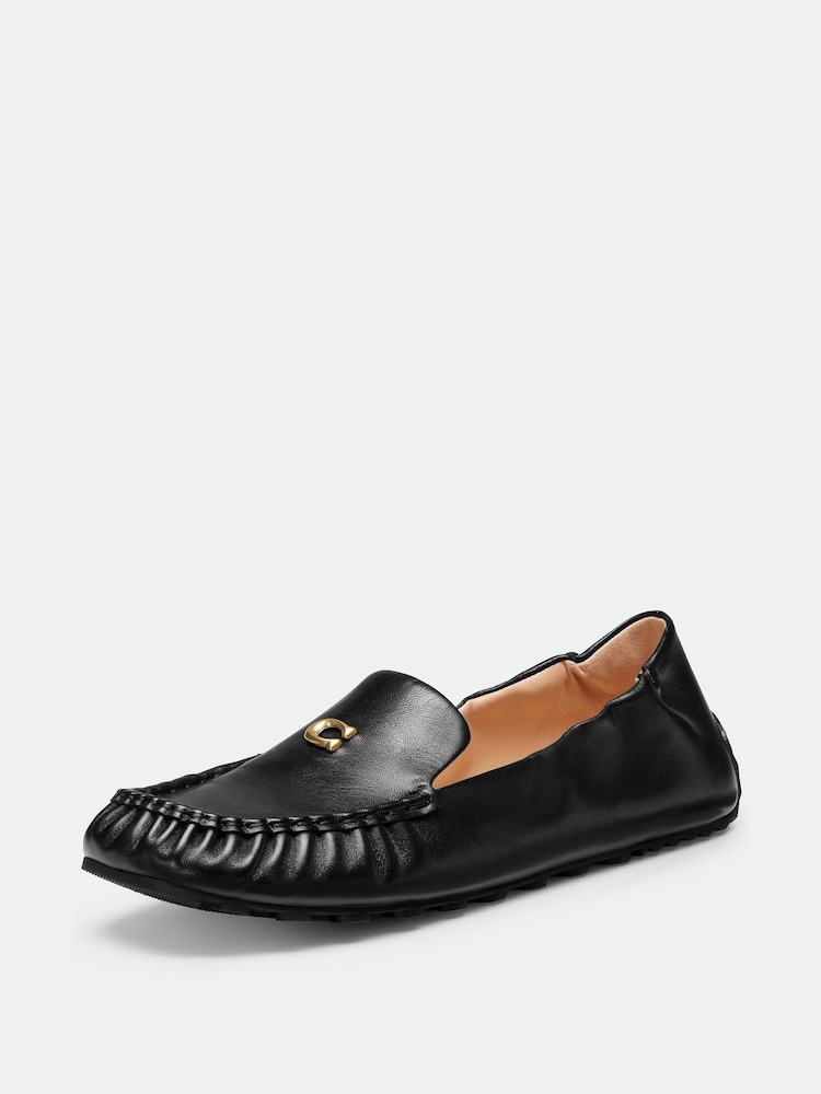 COACH Black Ronnie Leather Loafers - Image 2 of 5 COACH Black Ronnie Leather Loafers - Image 2 of 5