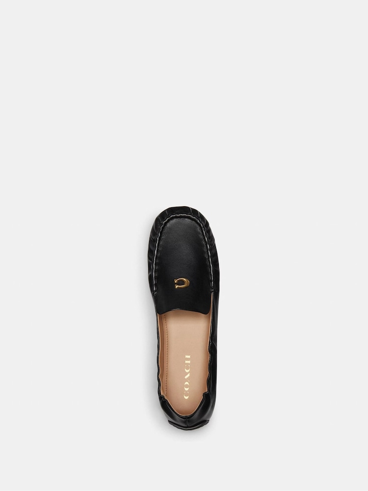 COACH Black Ronnie Leather Loafers - Image 3 of 5