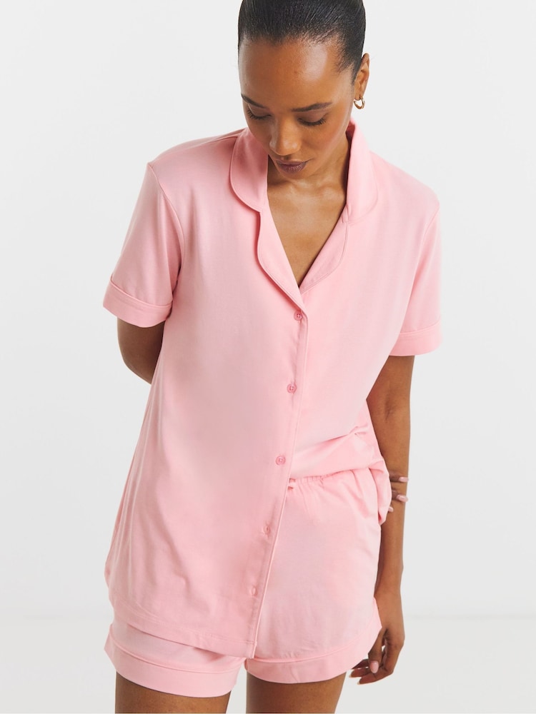 Simply Be Pink Pretty Secrets Shortie Revere Set - Image 1 of 4 Simply Be Pink Pretty Secrets Shortie Revere Set - Image 1 of 4