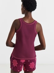 Simply Be Pink Pretty Secrets Ribbed Shortie Set 2 Pack - Image 2 of 5