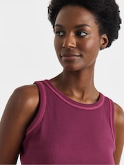 Simply Be Pink Pretty Secrets Ribbed Shortie Set 2 Pack - Image 3 of 5