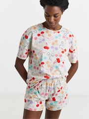 Simply Be Natural Cherry Shortie Set - Image 1 of 4