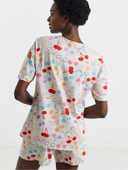 Simply Be Natural Cherry Shortie Set - Image 4 of 4