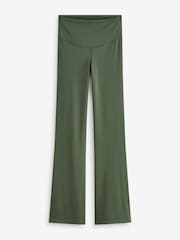 Green Supersoft Dry Tech Flared Yoga Sports Leggings - Image 6 of 7