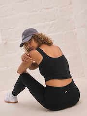 self. Black High Waist Leggings - Image 2 of 9