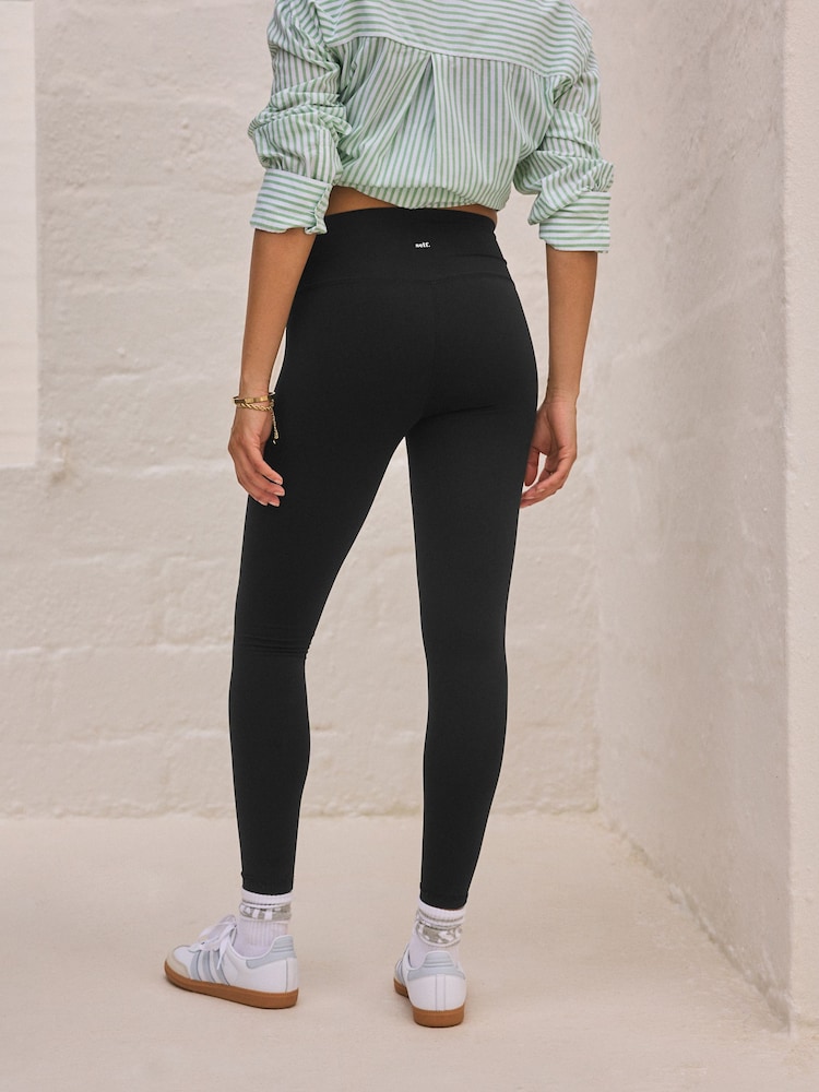self. Black High Waist Leggings - Image 5 of 9