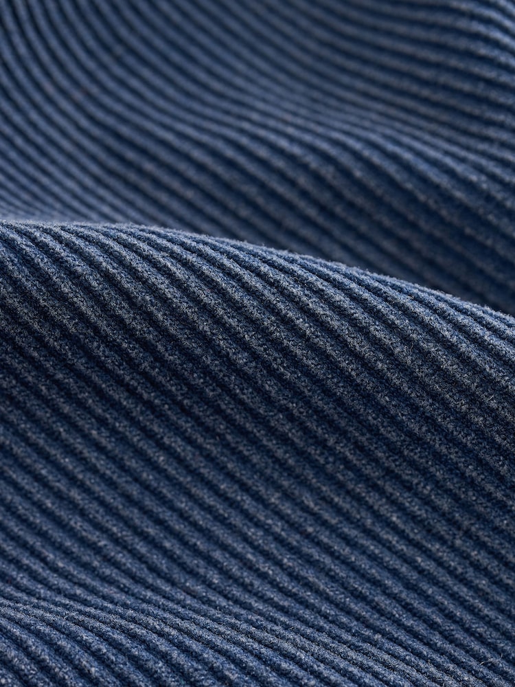 self. Blue Ribbed Seamfree Unitard Jumpsuit - Image 8 of 8