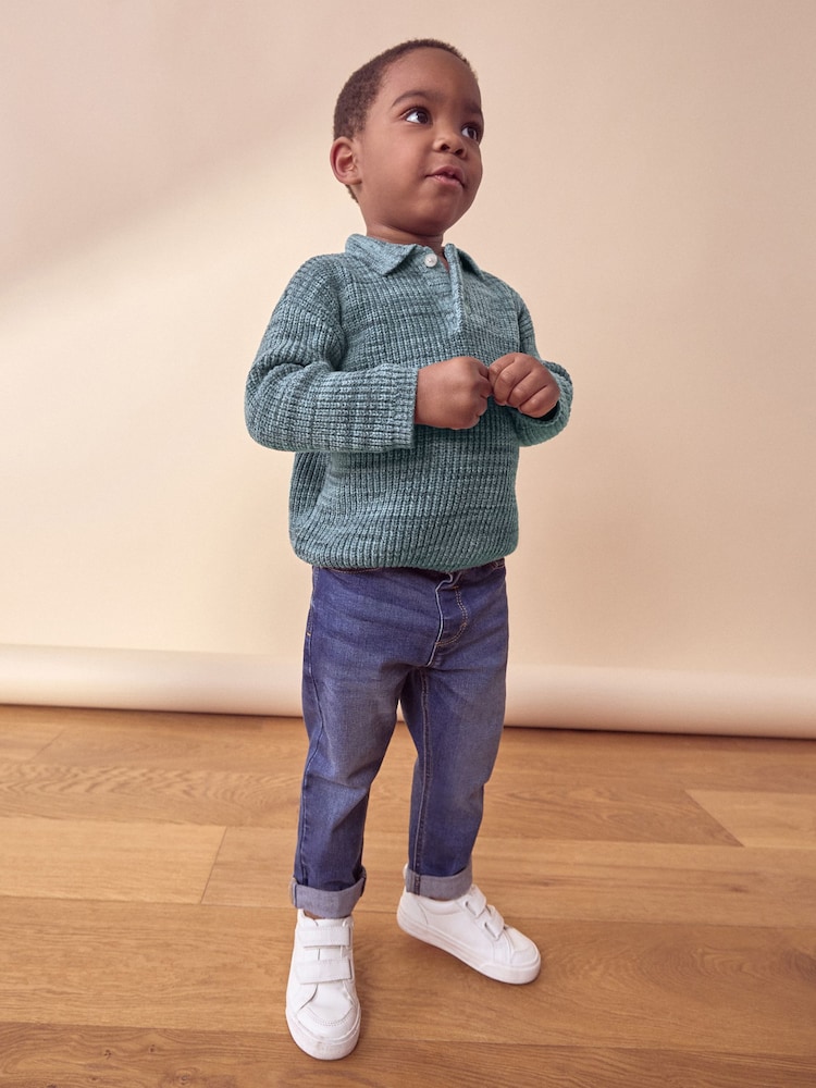Blue Long Sleeve Polo Shirt (3mths-7yrs) - Image 2 of 8