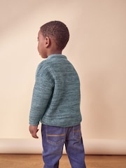 Blue Long Sleeve Polo Shirt (3mths-7yrs) - Image 3 of 8