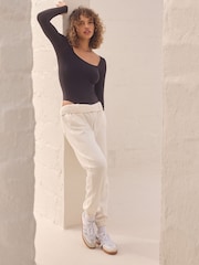 self. Black Smoothing Comfort Square Neck Long Sleeve Bodysuit - Image 2 of 7