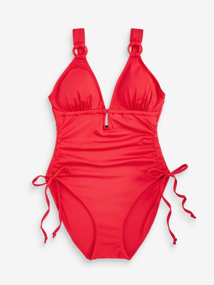 Boux Avenue Red Portofino Plunge Swimsuit - Image 6 of 6 Boux Avenue Red Portofino Plunge Swimsuit - Image 6 of 6