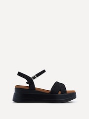 Linzi Black Maple Crossover Sandals With Ankle Strap - Image 2 of 5