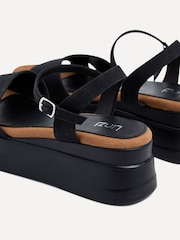 Linzi Black Maple Crossover Sandals With Ankle Strap - Image 4 of 5