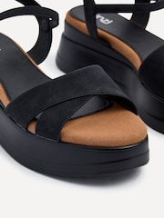 Linzi Black Maple Crossover Sandals With Ankle Strap - Image 5 of 5