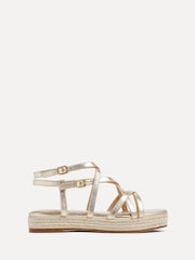 Linzi Gold Dezi Strapped Flatform Sandals - Image 3 of 6