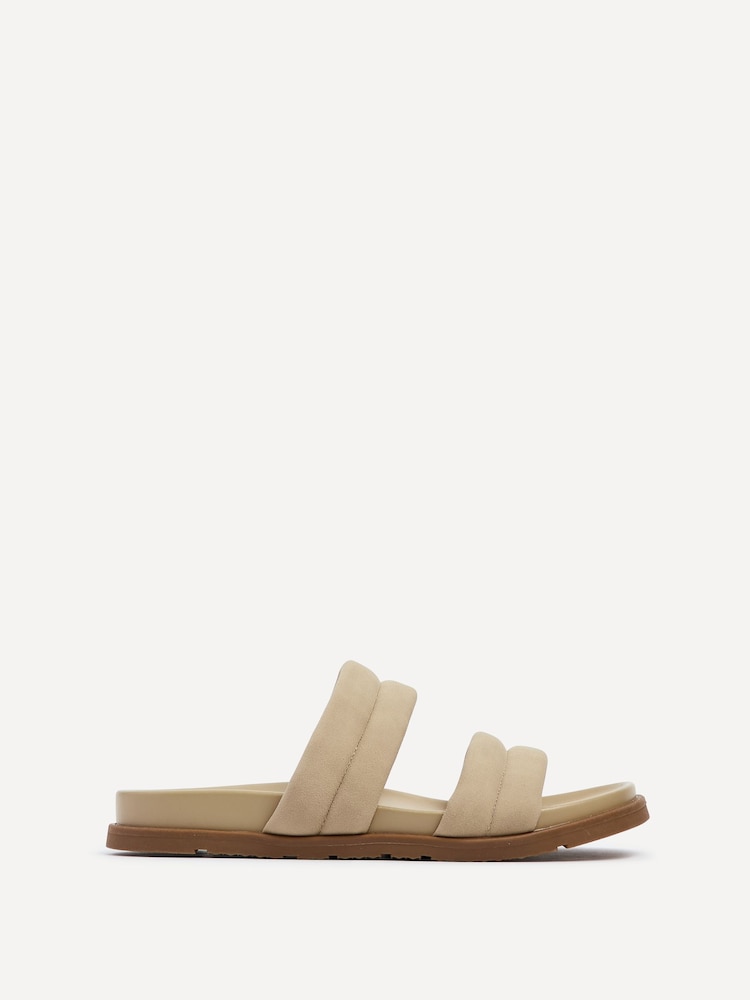 Linzi Nude Fion Flat Two Part Sliders - Image 2 of 5