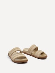 Linzi Nude Fion Flat Two Part Sliders - Image 3 of 5