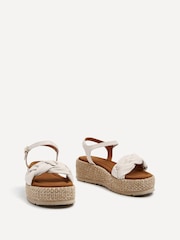 Linzi Nude Twist Flatform Sandals - Image 4 of 6