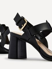 Linzi Black Cristina Block Heeled Sandals - Image 5 of 5