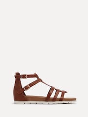 Linzi Brown Tour Closed Back Gladiator Style Sandals - Image 2 of 5