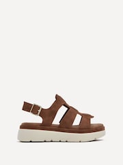 Linzi Brown Boston Slingback Gladiator Sandals - Image 2 of 5