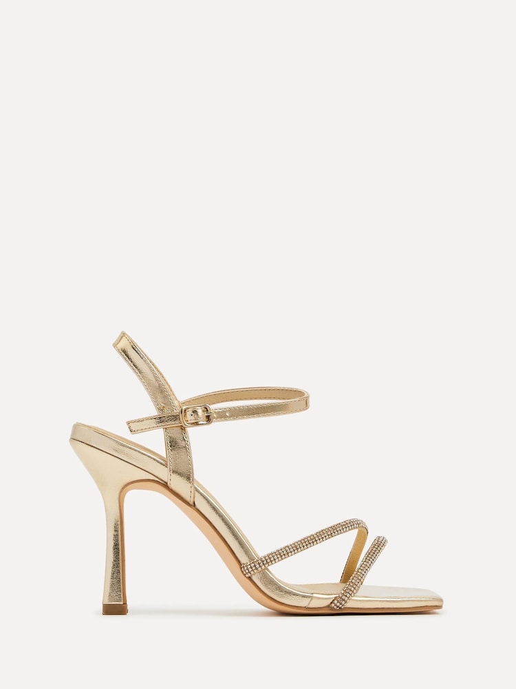 Gold - Linzi Mesmerize Diamanté Embellished Strappy Heel - Bild 2 von 5 Gold - Linzi Mesmerize Diamanté Embellished Strappy Heel - Bild 2 von 5