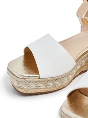 Linzi Gold Malaga Embellished Espadrille Flatform Sandals - Image 5 of 5