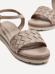 Linzi Nude Penny Flatform Sandals With Braided Strap - Image 4 of 5