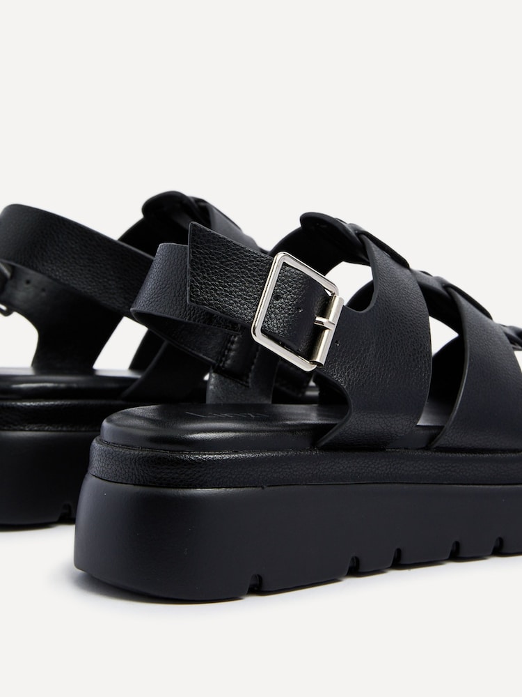 Schwarz - Linzi Boston Römersandalen mit Fersenriemen - Bild 5 von 5 Schwarz - Linzi Boston Römersandalen mit Fersenriemen - Bild 5 von 5