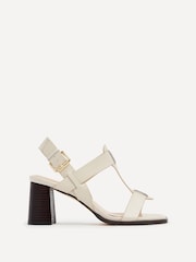 Linzi Cream Cristina Block Heeled Sandals - Image 2 of 5