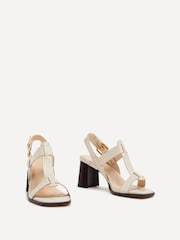 Linzi Cream Cristina Block Heeled Sandals - Image 3 of 5