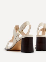 Linzi Cream Cristina Block Heeled Sandals - Image 5 of 5