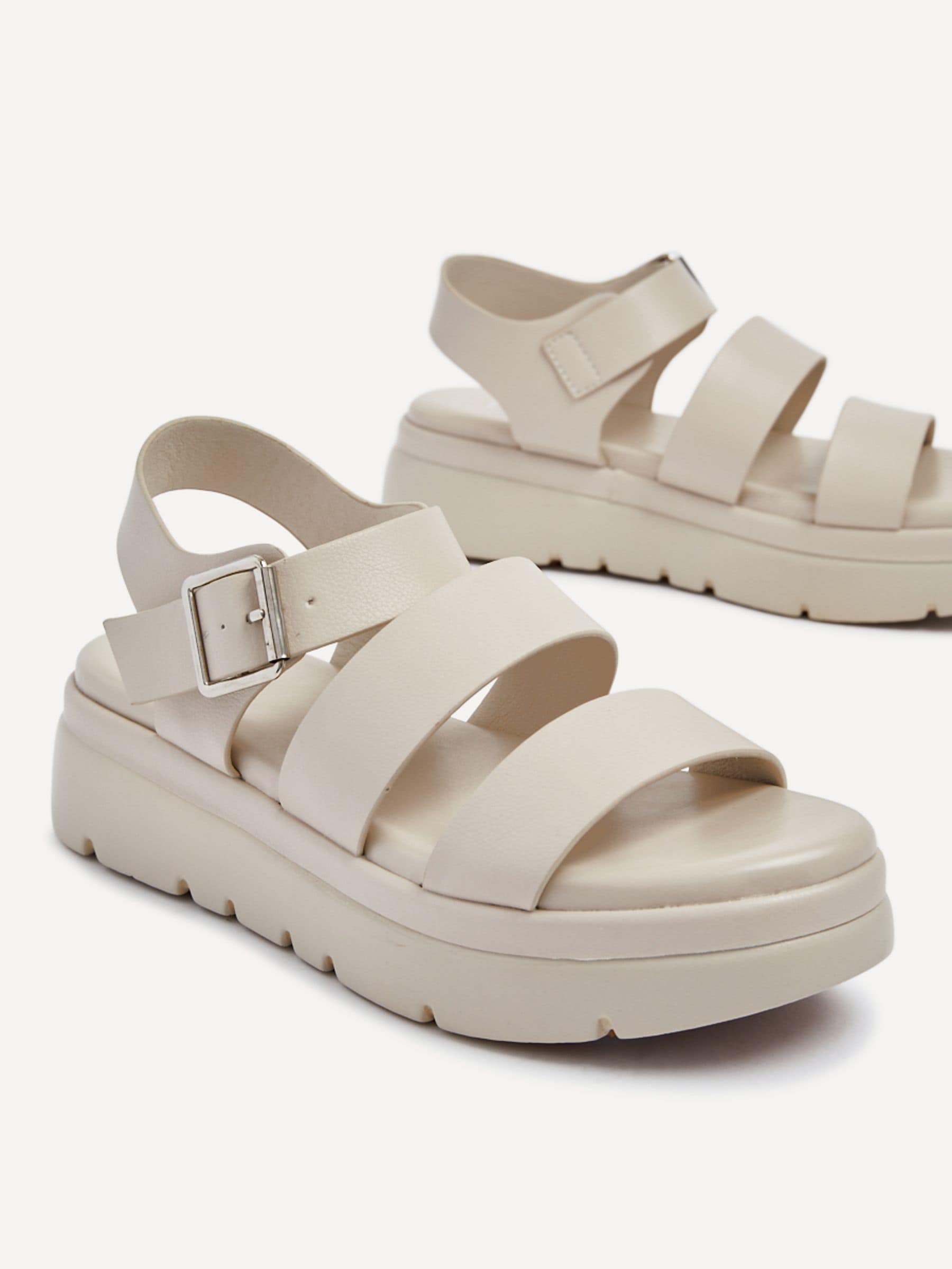 Buy Linzi Cream Venus Double Strap Flatform Sandals from Next Bahrain