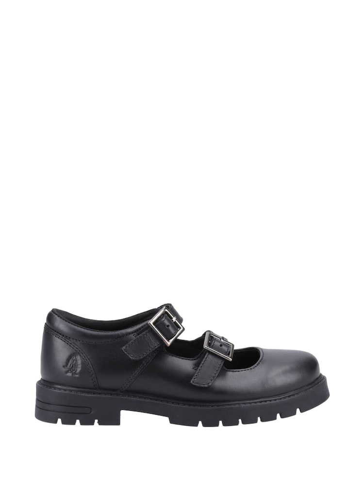 Schwarzes Leder - Hush Puppies Senior Ella Schwarze Lackschuhe - Bild 1 von 4