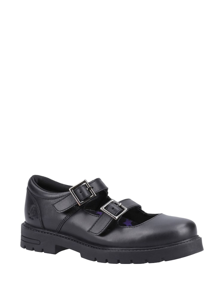 Schwarzes Leder - Hush Puppies Senior Ella Schwarze Lackschuhe - Bild 2 von 4