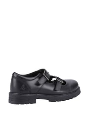 Schwarzes Leder - Hush Puppies Senior Ella Schwarze Lackschuhe - Bild 3 von 4