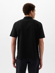 Gap Black Eyelet Resort Shirt in Standard Fit - Image 2 of 4