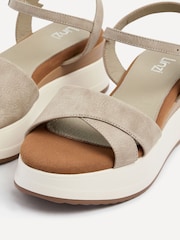Linzi Nude Maple Crossover Sandals With Ankle Strap - Image 4 of 5