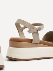 Linzi Nude Maple Crossover Sandals With Ankle Strap - Image 5 of 5