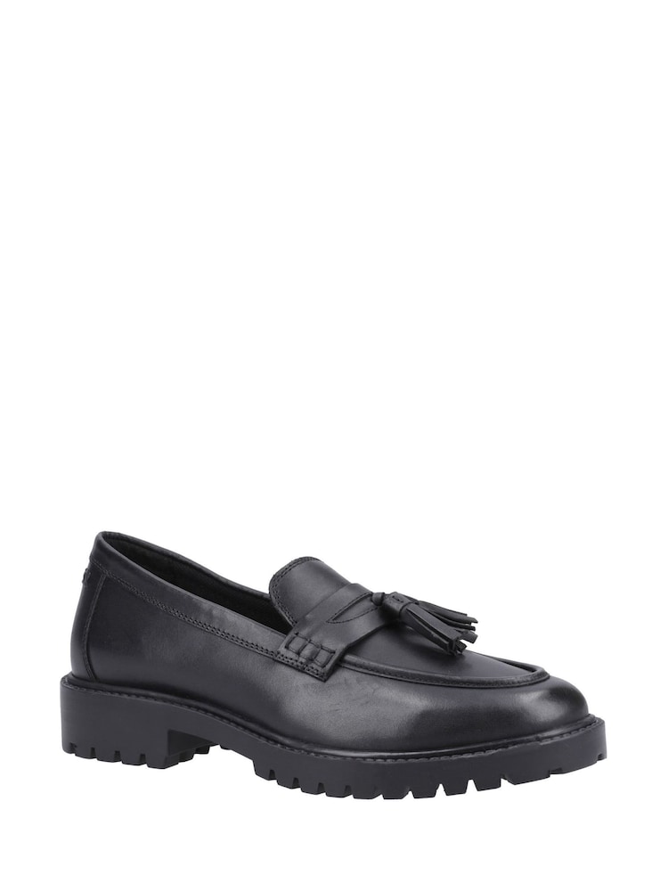 Hush Puppies Abigail Senior Black School Shoes - Imagen 1 de 4